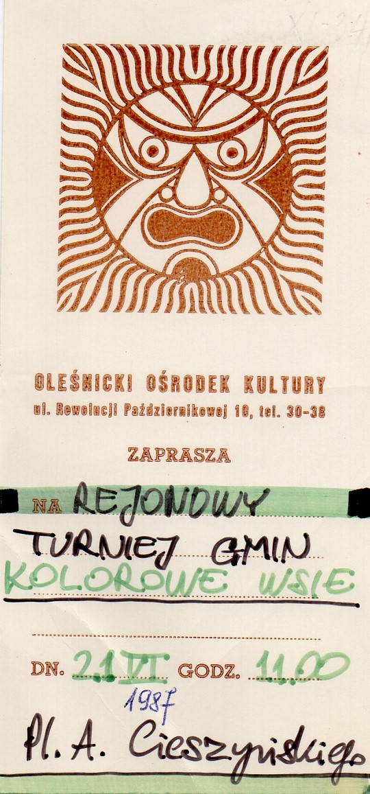 Rejonowy Turniej Gmin Kolorowe Wsie, 21.06.1987